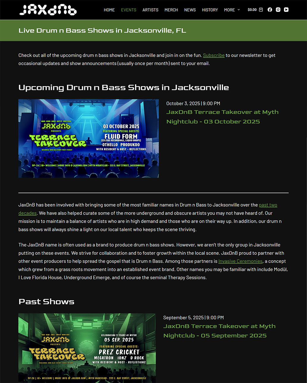screenshot of the triumphmed.com home page lower area