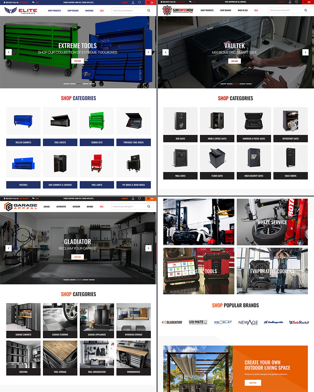 screenshot of the triumphmed.com home page lower area